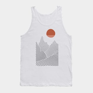 Mountain Sunrise Decal Tank Top